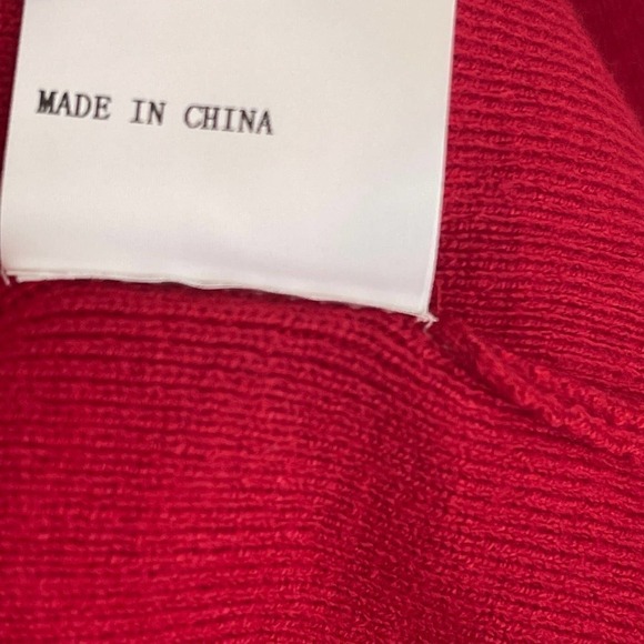 CARMAR Los Angeles Rib-Knit Turtleneck Top Sweater Red Women's Size S NWT - Picture 8 of 11